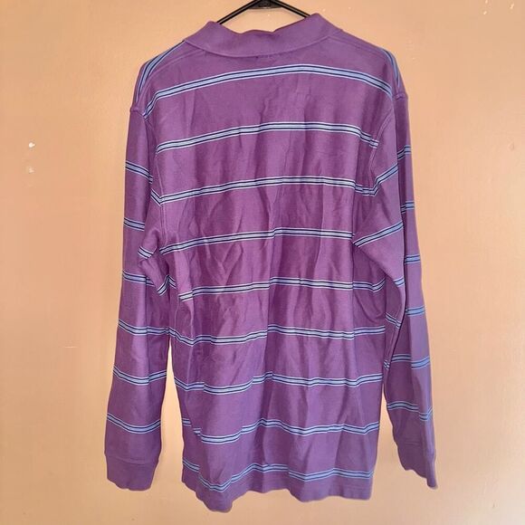 Brooks Brothers Men's Golden Fleece Performance Long Sleeve Polo Shirt Purple M - Picture 9 of 9